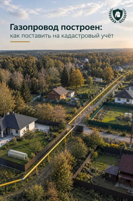 Газопровод построен: как поставить его на кадастровый учёт