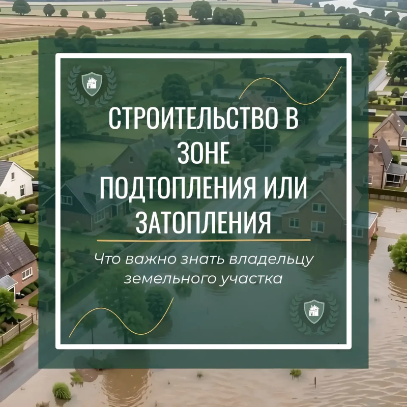 Участок в зоне затопления или подтопления: можно ли строить и регистрировать дом 