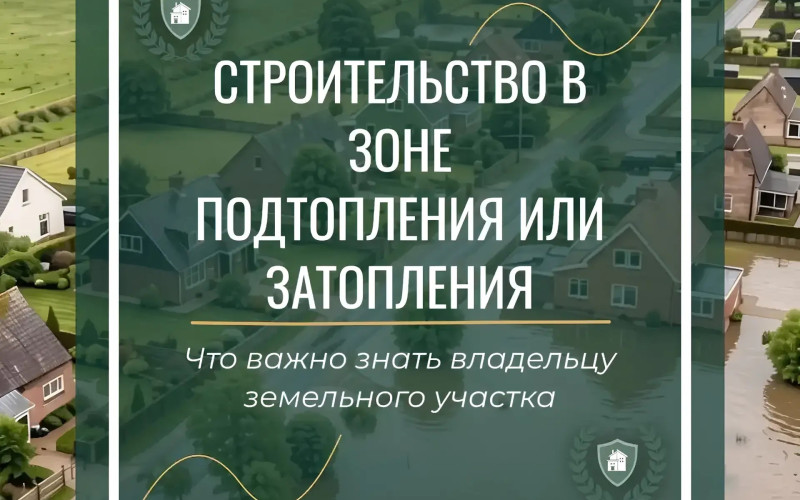 Участок в зоне затопления или подтопления: можно ли строить и регистрировать дом 