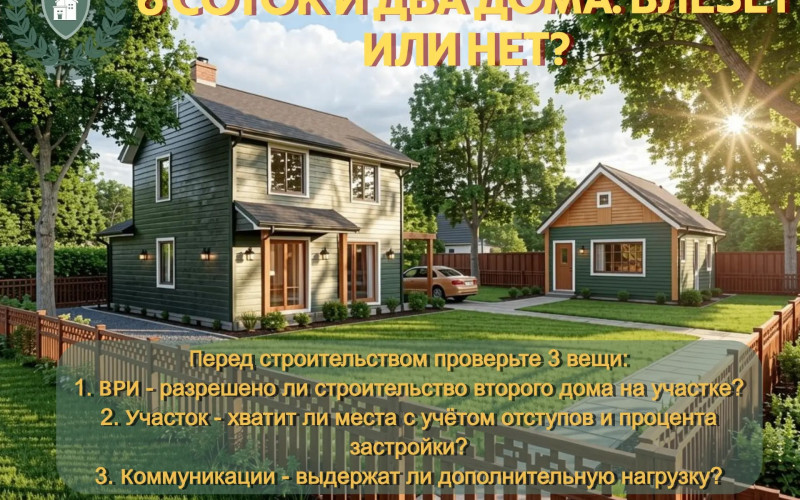 Можно ли построить второй дом на участке?